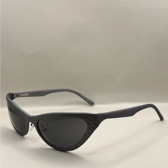 Balenciaga Dark Gray Cat-Eye Sunglasses